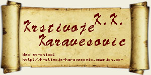 Krstivoje Karavesović vizit kartica